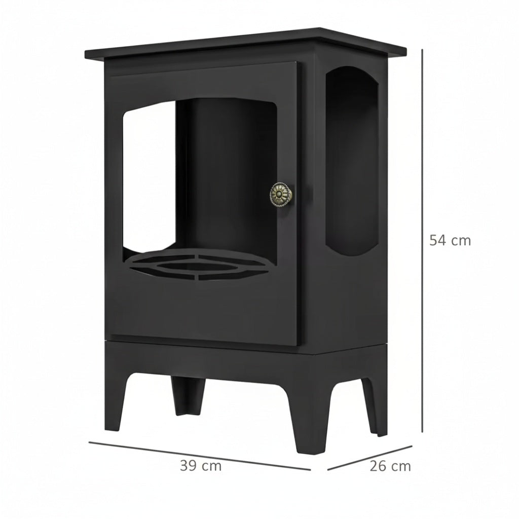 Cheminée Bioéthanol IGNARA™ - Poêle Design Meuble Bas Noir