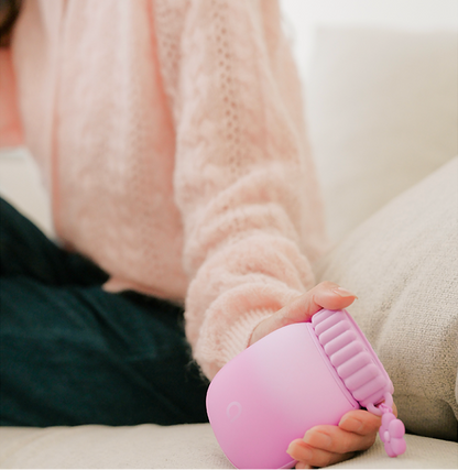 Chauffe main rechargeable original design fleur, chauffe rapide - 3 niveaux, chargeur USB et USB-C, batterie externe de 4000 mAh