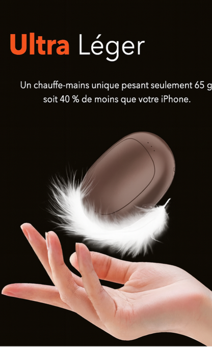 Chaufferette main réutilisable facile et  bonne prise en main.