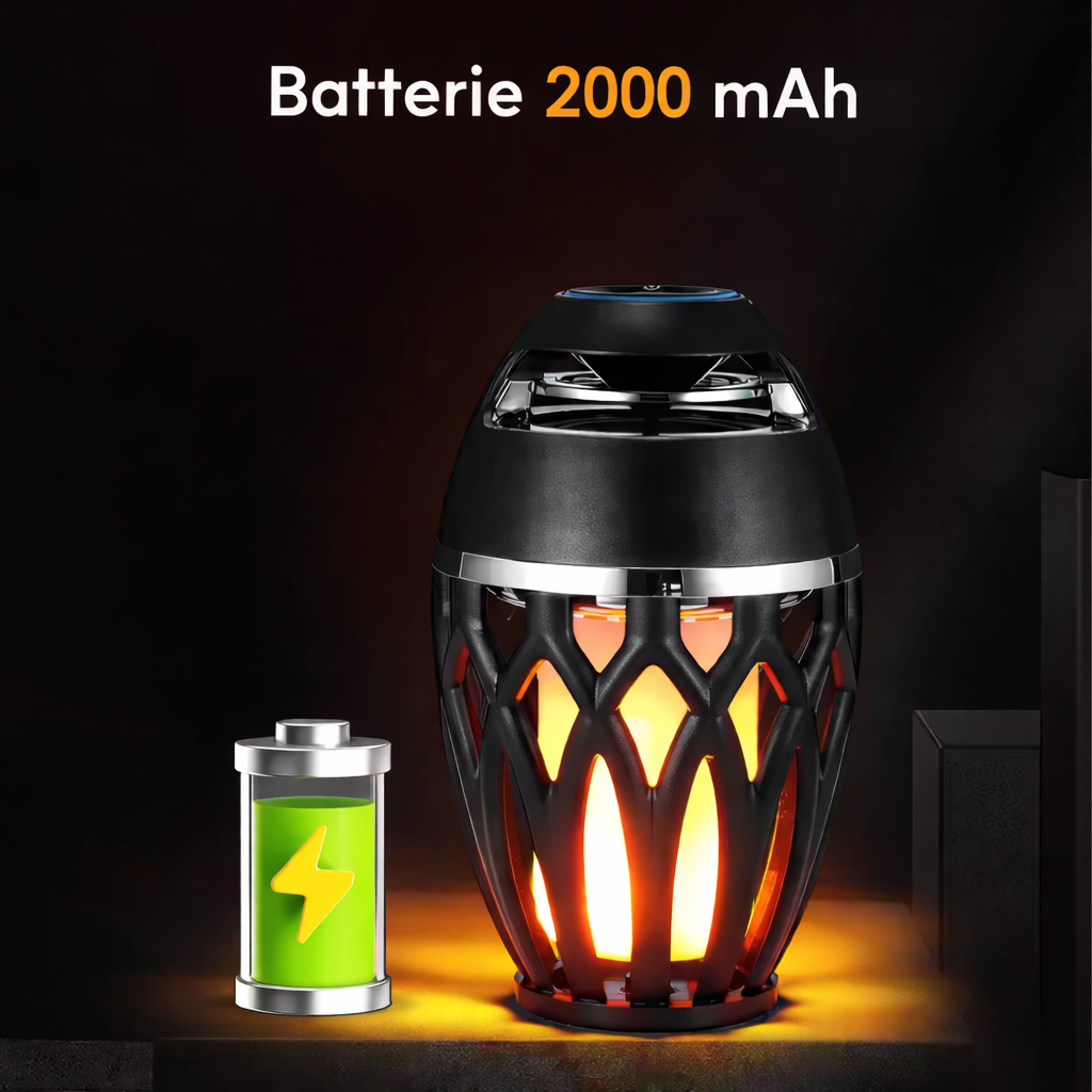 Lampe Bluetooth SONARA™ - Enceinte LED Flamme d'Ambiance
