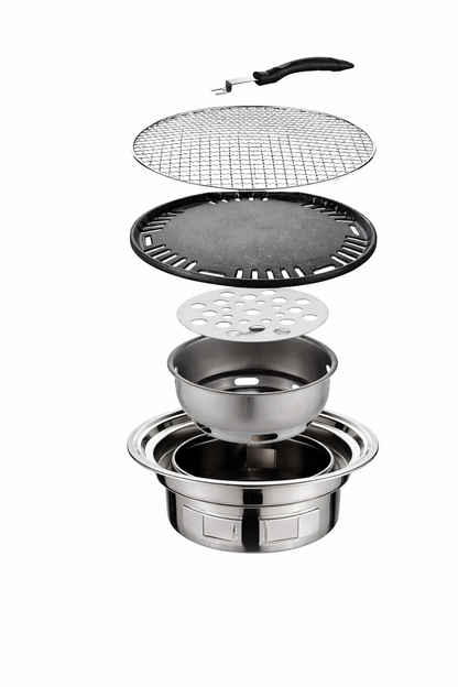 Barbecue Coréen de Table GRAVORA™ - Grill Charbon Portable