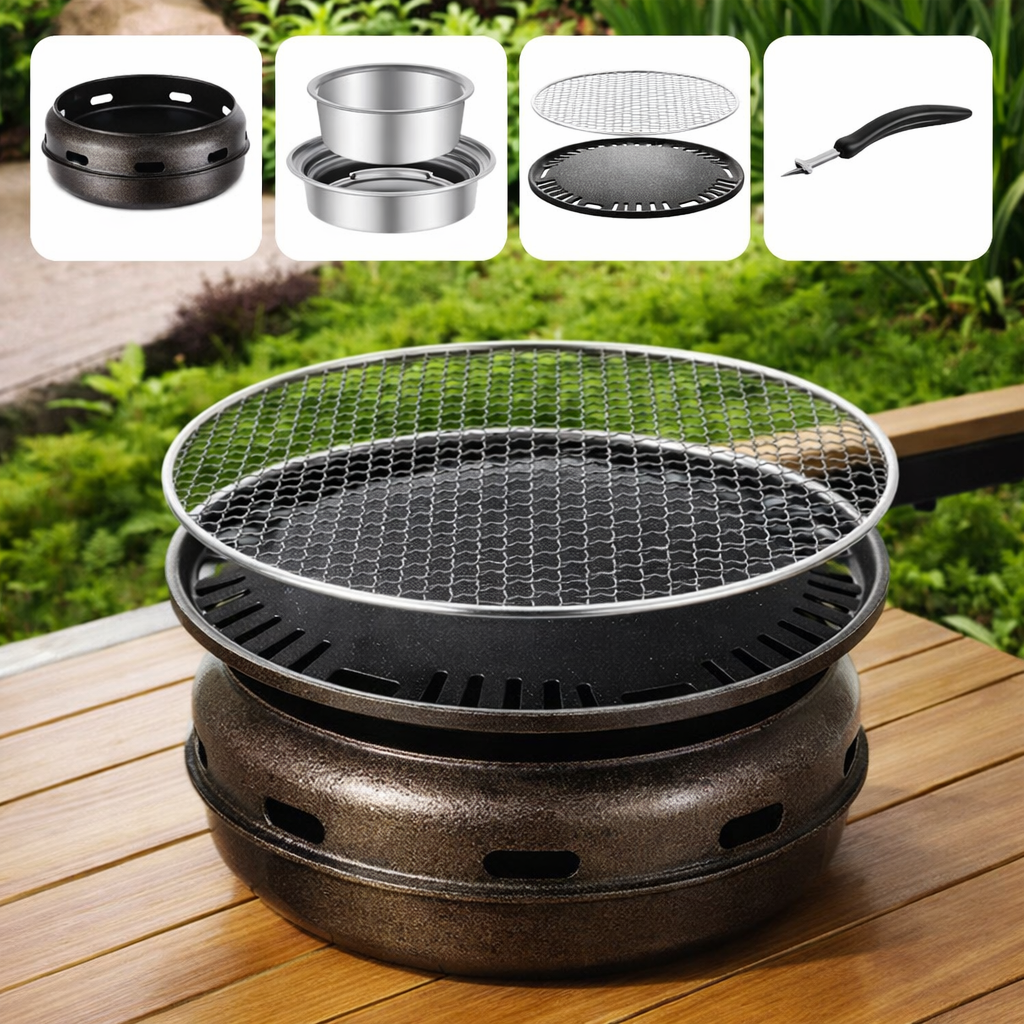 Barbecue de Table BRASORA™ – Grill Charbon Portable