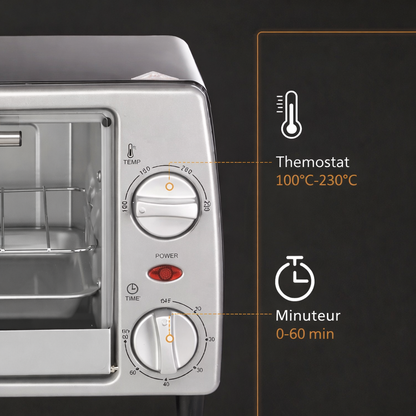 Mini Four Électrique FORNA™ - Compact 10L 230°C