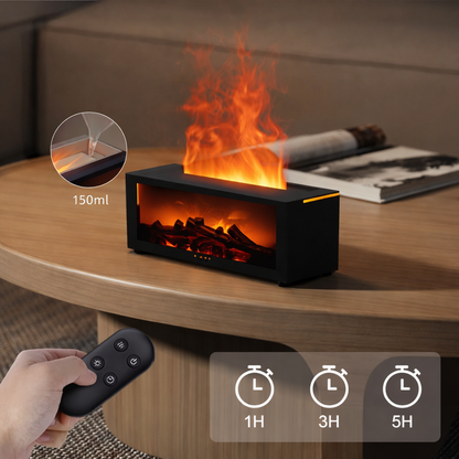 Humidificateur Cheminée Aromatique ARVENA™ — Flamme LED & Diffuseur