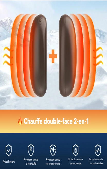 Caractéristiques de protection et de sécurité du chauffe main magnétique.