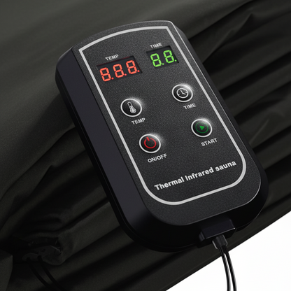 Couverture chauffante infrarouge, sauna maison format sac de couchage 180×80 cm - 30-85 °C, arrêt auto, 220 V