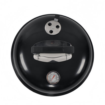 Couvercle du barbecue Calora™ Kettle avec thermomètre intégré et aérations réglables pour contrôle de la cuisson.