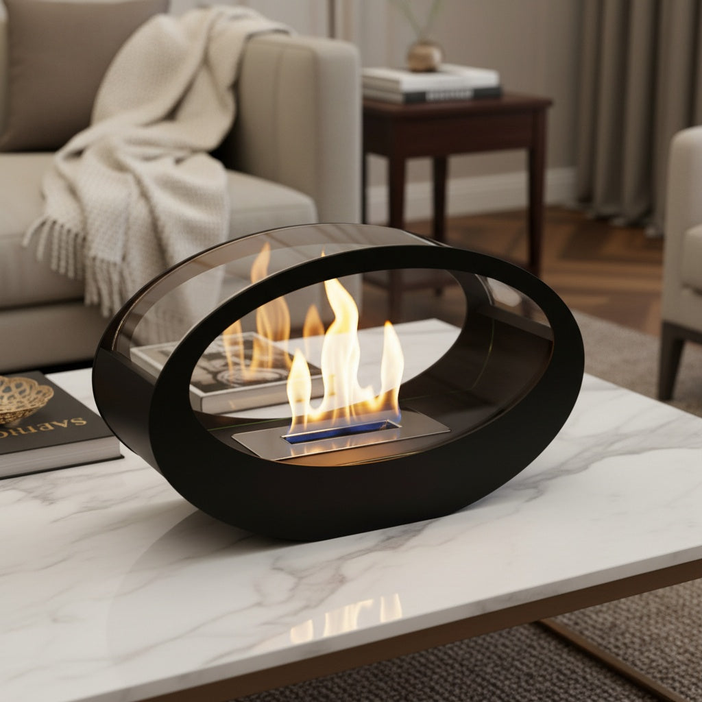 Cheminée Éthanol de table Design ORVENA™ - Flamme Sculpturale