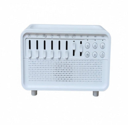 Machine de bruit blanc et humidificateur multifonctions blanc, curseurs visibles