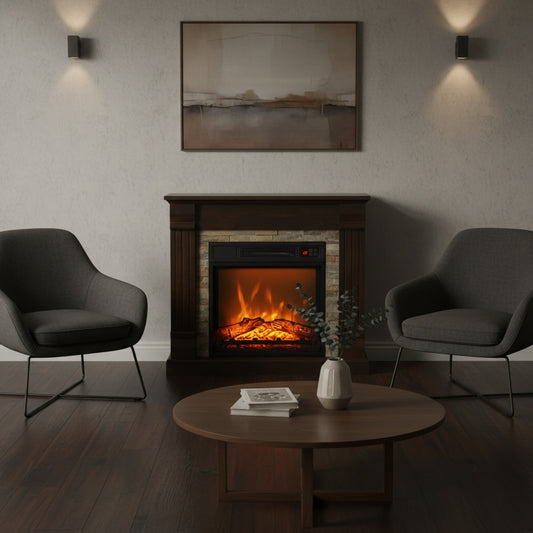 Cheminée Électrique Meuble CAVERA™ - Foyer Design 1800W