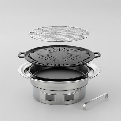 Barbecue Coréen de Table GRAVORA™ - Grill Charbon Portable