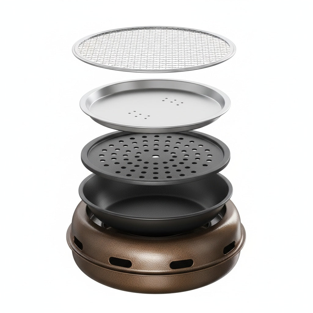 Barbecue de Table BRASORA™ – Grill Charbon Portable