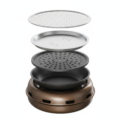 Barbecue de Table BRASORA™ – Grill Charbon Portable
