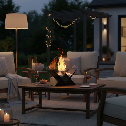 Cheminée de Table Éthanol AURENA™ - Flamme Décorative Design