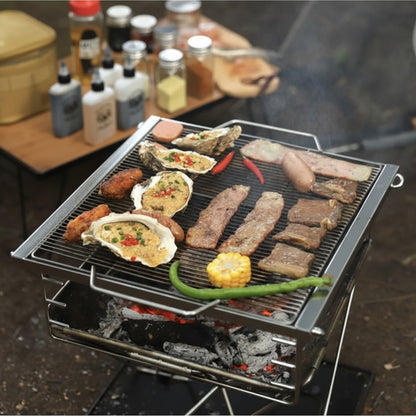 Barbecue Portable Pliant PYRA™ - Grill Acier Inoxydable Camping