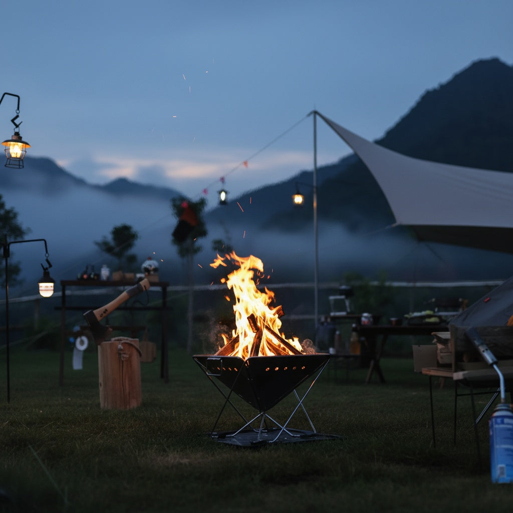 Barbecue Portable Pliant PYRA™ - Grill Acier Inoxydable Camping