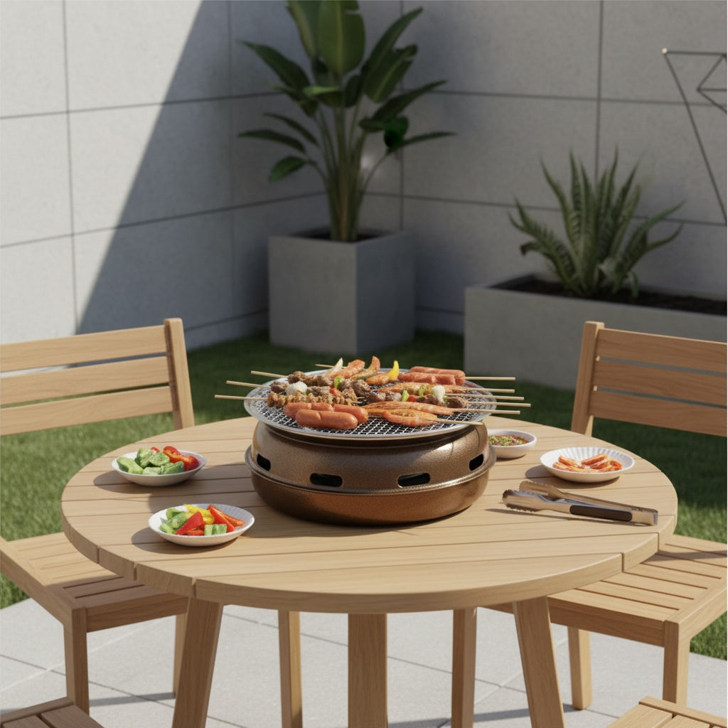 Barbecue de Table BRASORA™ – Grill Charbon Portable