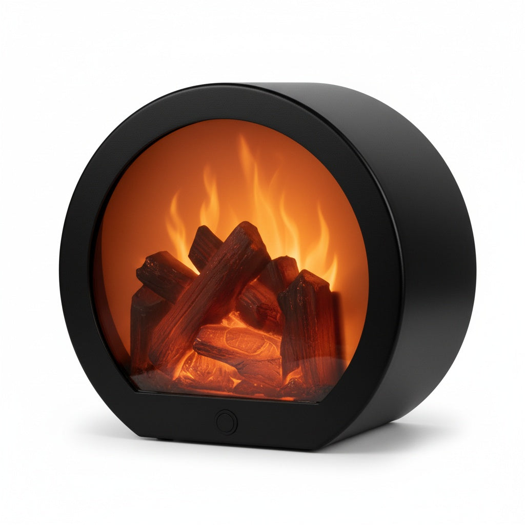 Lampe Cheminée LED OVENA™ - Mini Feu Décoratif Vintage