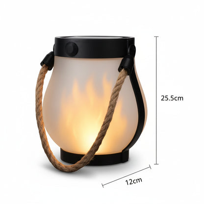 Lanterne Solaire LED Flamme SOLARA™ - Lampe Extérieure