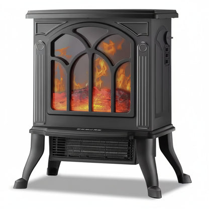 Cheminée Électrique LUMERA™ - Poêle Décoratif Flamme LED