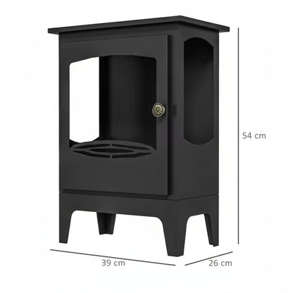 Cheminée Bioéthanol IGNARA™ - Poêle Design Meuble Bas Noir