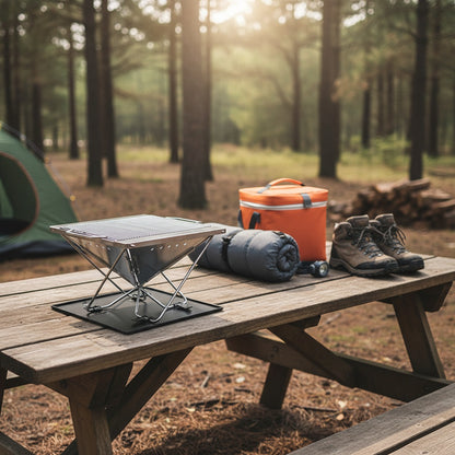 Barbecue Portable Pliant PYRA™ - Grill Acier Inoxydable Camping