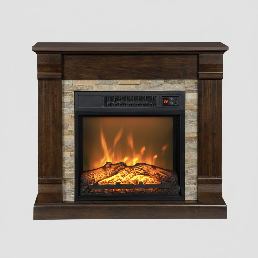 Cheminée Électrique Meuble CAVERA™ - Foyer Design 1800W