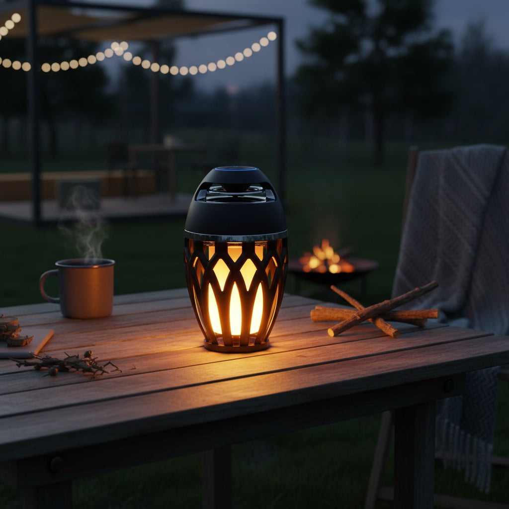 Lampe Bluetooth SONARA™ - Enceinte LED Flamme d'Ambiance