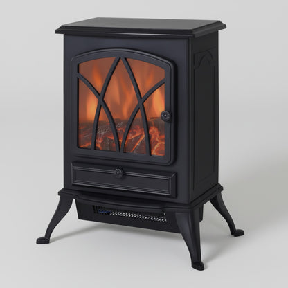 Cheminée Électrique SOLENA™ - Poêle Décoratif Flamme LED