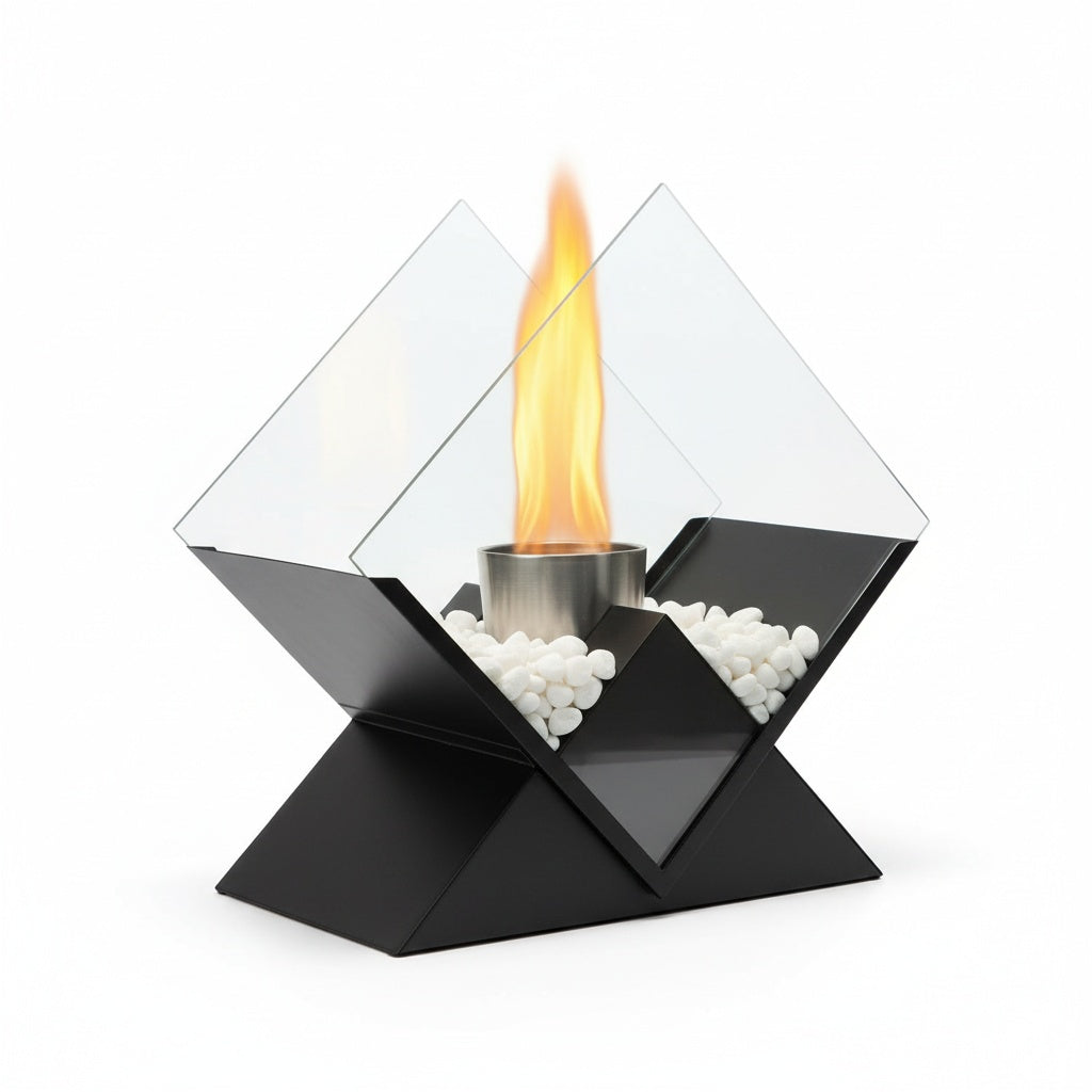 Cheminée de Table Éthanol AURENA™ - Flamme Décorative Design