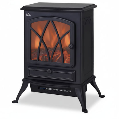 Cheminée Électrique SOLENA™ - Poêle Décoratif Flamme LED