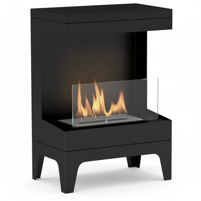 Cheminée Bioéthanol EMBERA™ - Poêle Design Design Noir Élégant