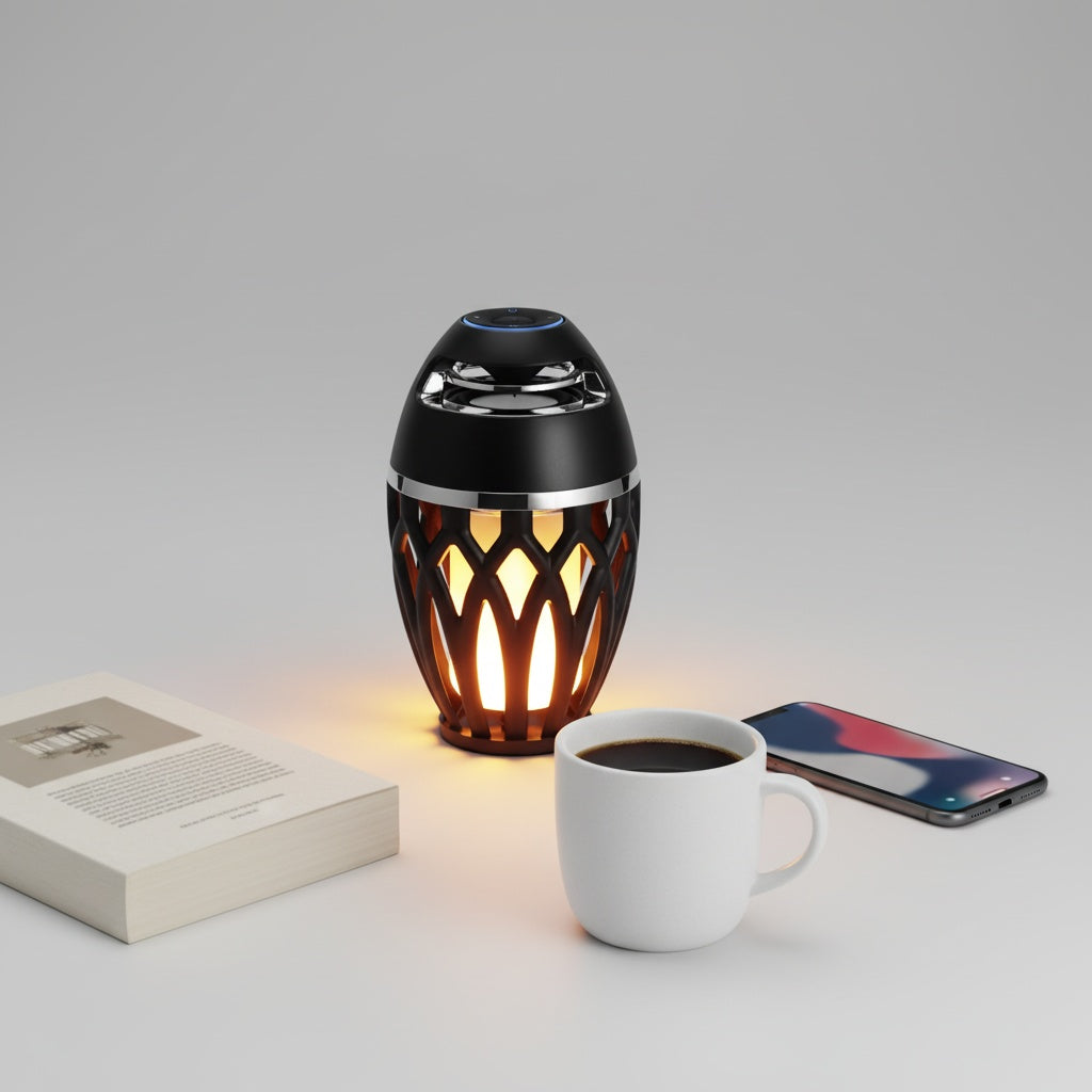 Lampe Bluetooth SONARA™ - Enceinte LED Flamme d'Ambiance