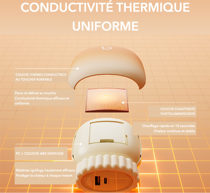 Vue du port de charge universel USB-C pour une recharge rapide et simplifiée.